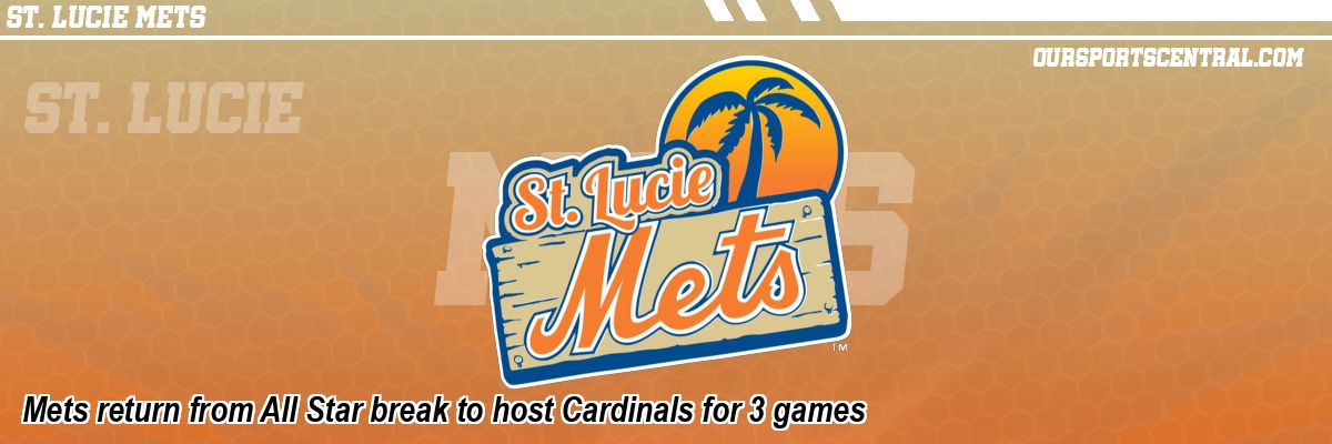 Mets return from All Star break to host Cardinals for 3 games