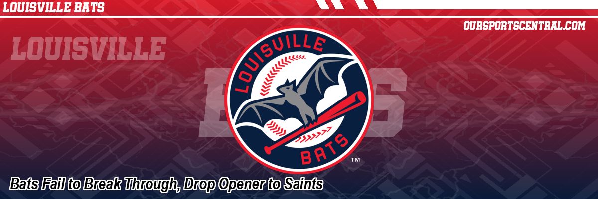 Bats Fail to Break Through, Drop Opener to Saints