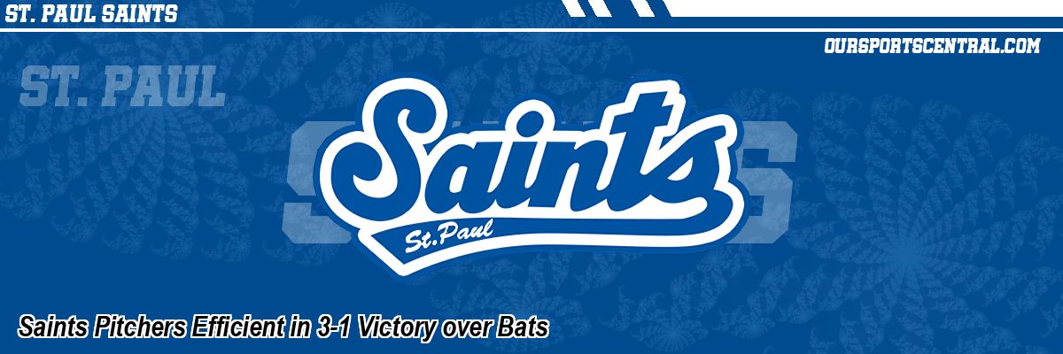 Saints Pitchers Efficient in 3-1 Victory over Bats