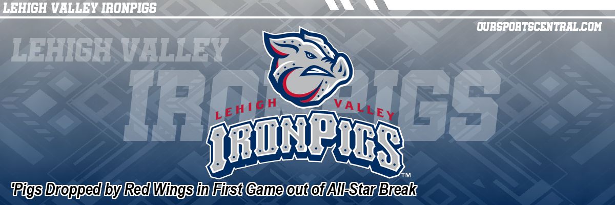 'Pigs Dropped by Red Wings in First Game out of All-Star Break