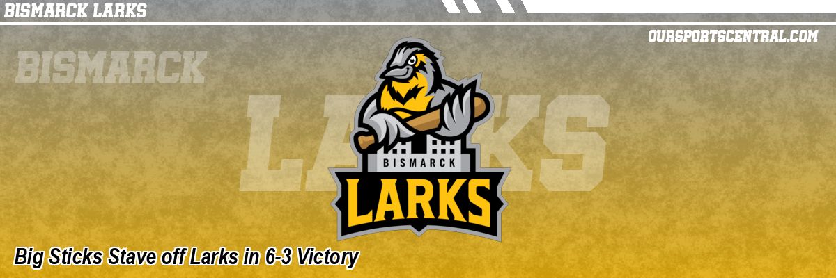 Big Sticks Stave off Larks in 6-3 Victory