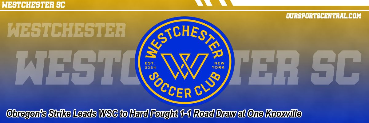 Obregon's Strike Leads WSC to Hard Fought 1-1 Road Draw at One Knoxville