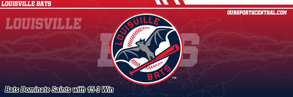 Bats Dominate Saints with 15-3 Win