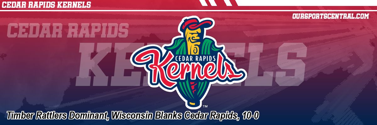 Timber Rattlers Dominant, Wisconsin Blanks Cedar Rapids, 10-0