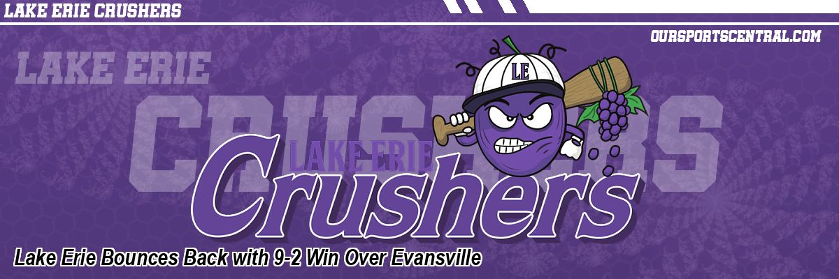 Lake Erie Bounces Back with 9-2 Win Over Evansville