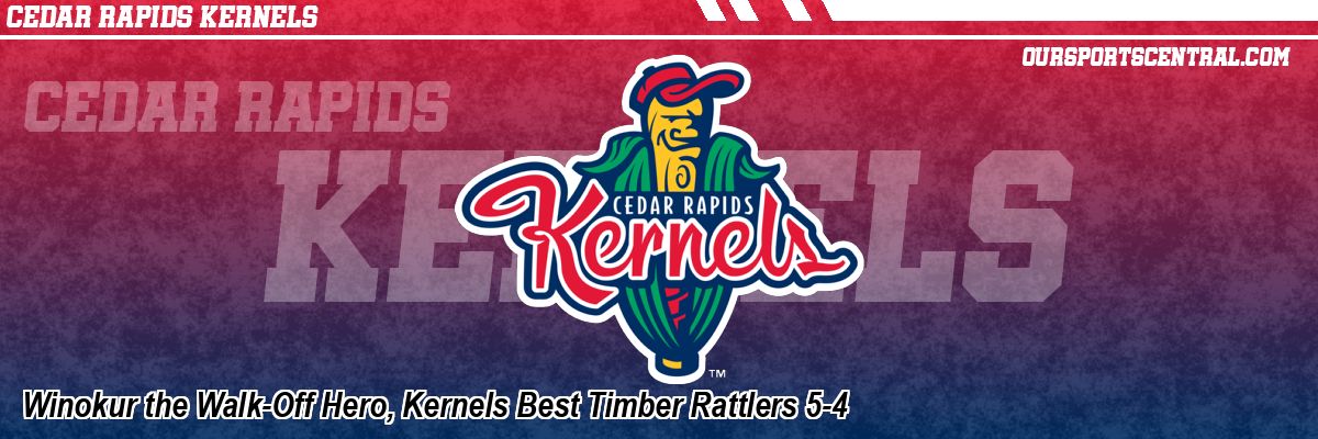 Winokur the Walk-Off Hero, Kernels Best Timber Rattlers 5-4