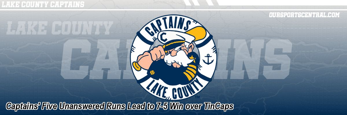 Captains' Five Unanswered Runs Lead to 7-5 Win over TinCaps