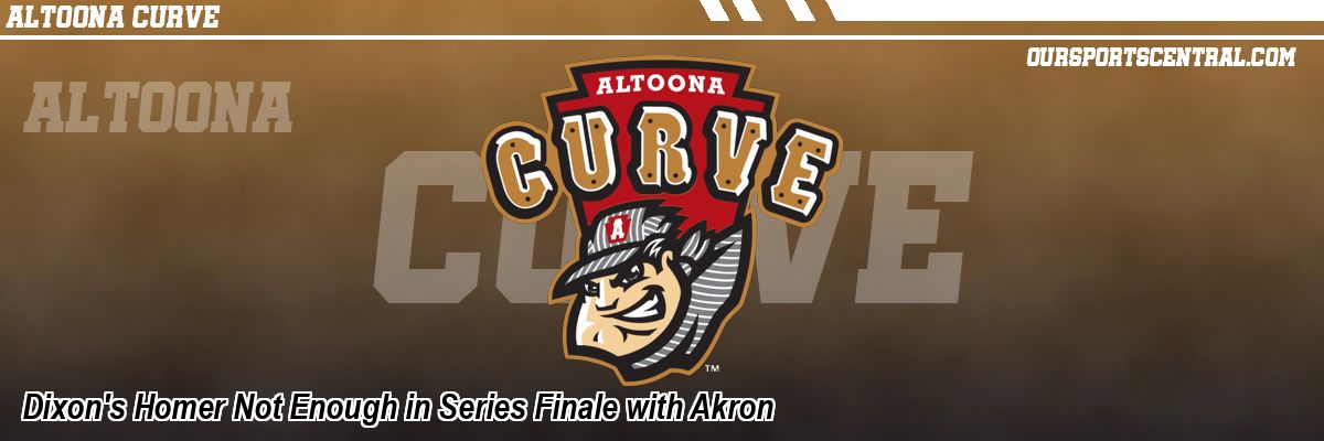 Dixon's Homer Not Enough in Series Finale with Akron