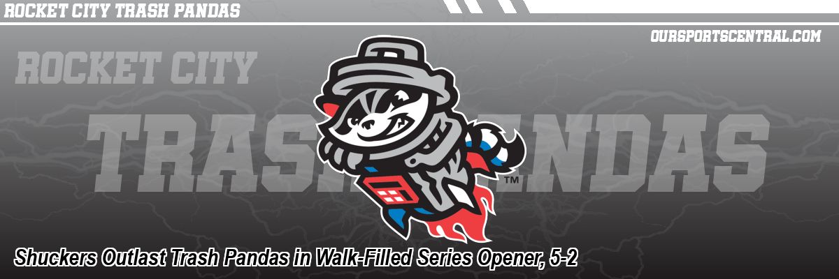 Shuckers Outlast Trash Pandas in Walk-Filled Series Opener, 5-2