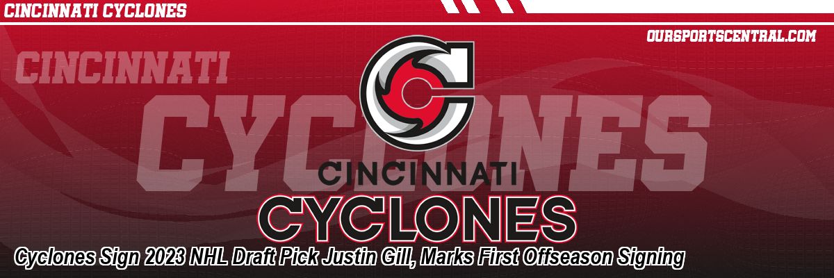 Cyclones Sign 2023 NHL Draft Pick Justin Gill, Marks First Offseason Signing