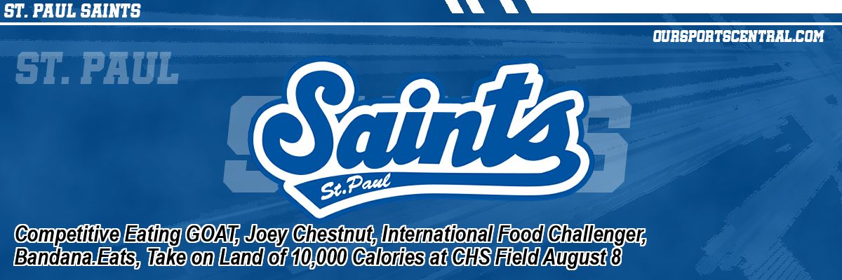 Competitive Eating GOAT, Joey Chestnut, International Food Challenger, Bandana.Eats, Take on Land of 10,000 Calories at CHS Field August 8