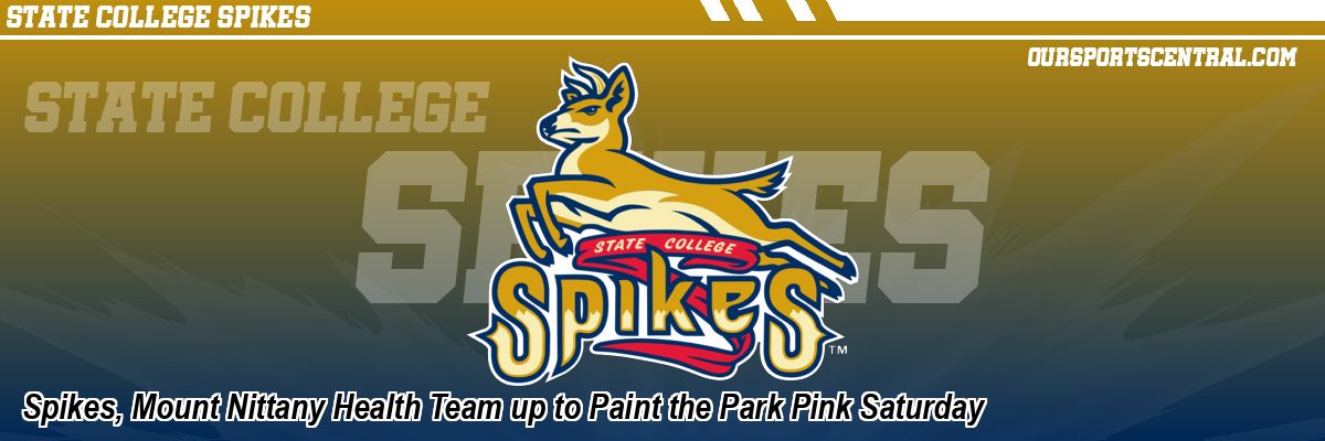 Spikes, Mount Nittany Health Team up to Paint the Park Pink Saturday