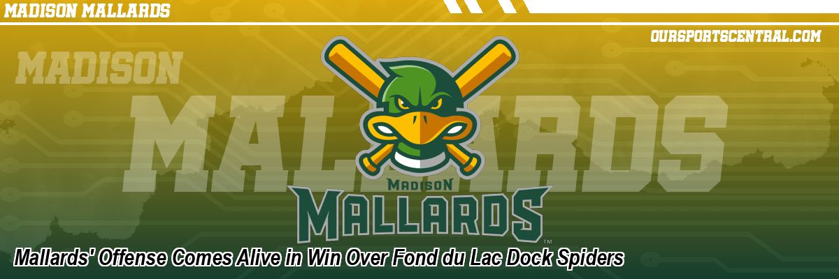 Mallards' Offense Comes Alive in Win Over Fond du Lac Dock Spiders
