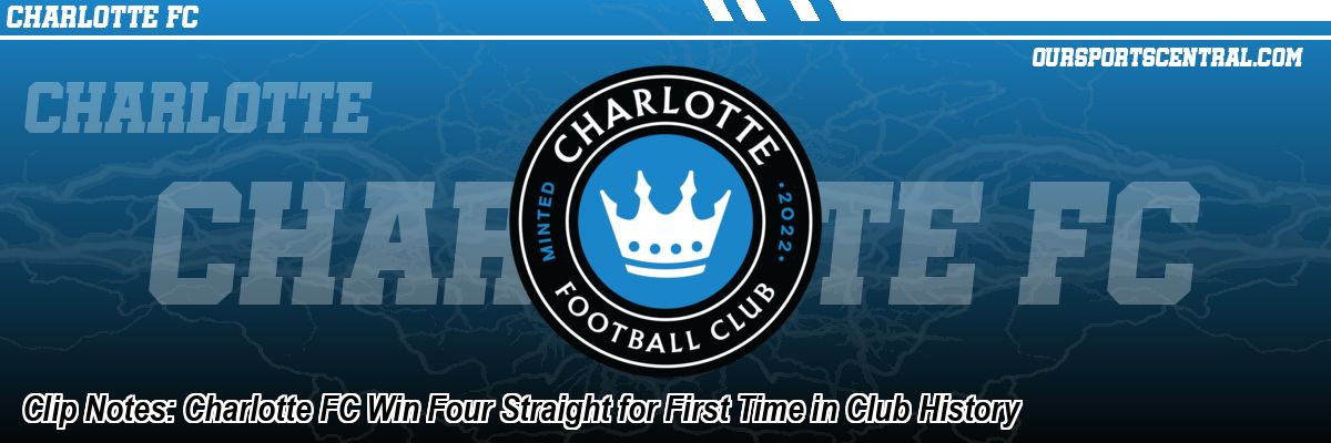 Clip Notes: Charlotte FC Win Four Straight for First Time in Club History