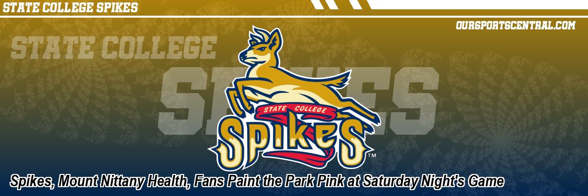Spikes, Mount Nittany Health, Fans Paint the Park Pink at Saturday Night's Game