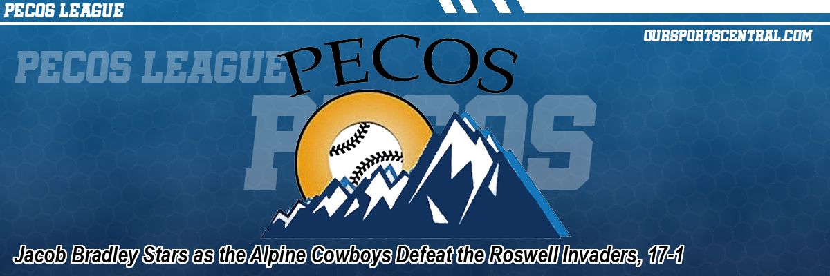 Jacob Bradley Stars as the Alpine Cowboys Defeat the Roswell Invaders, 17-1