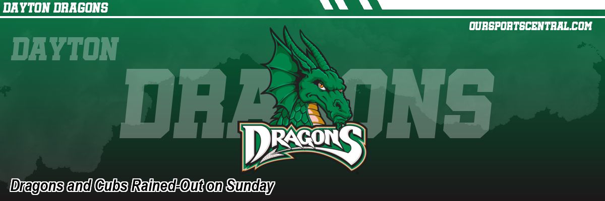 Dragons and Cubs Rained-Out on Sunday