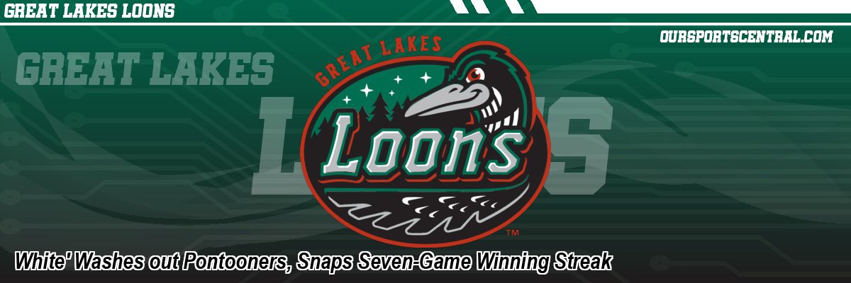 White' Washes out Pontooners, Snaps Seven-Game Winning Streak