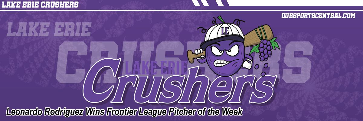 Leonardo Rodriguez Wins Frontier League Pitcher of the Week