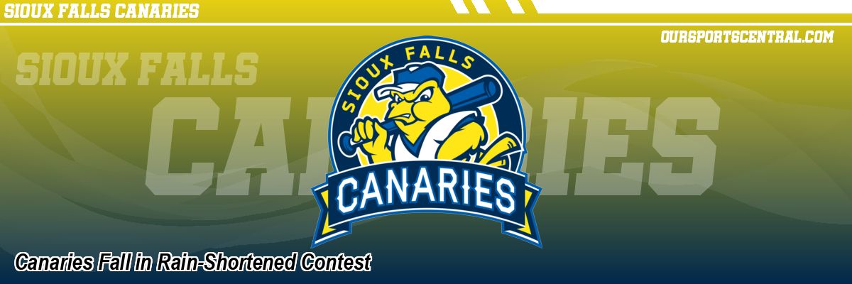 Canaries Fall in Rain-Shortened Contest