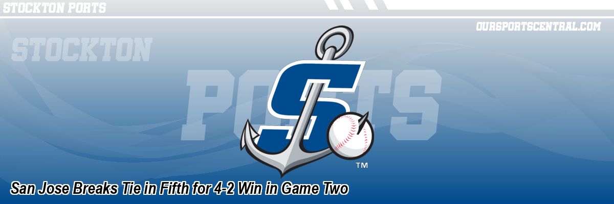 San Jose Breaks Tie in Fifth for 4-2 Win in Game Two