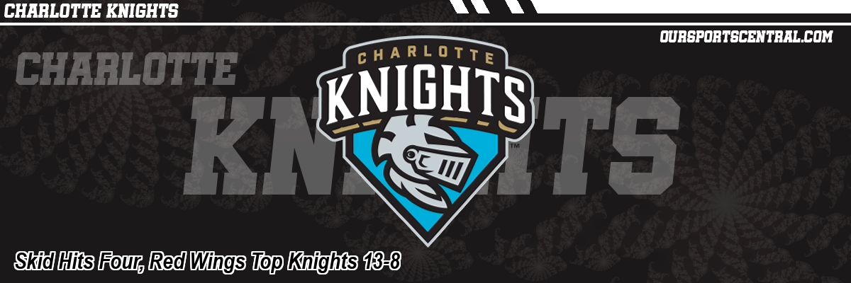 Skid Hits Four, Red Wings Top Knights 13-8