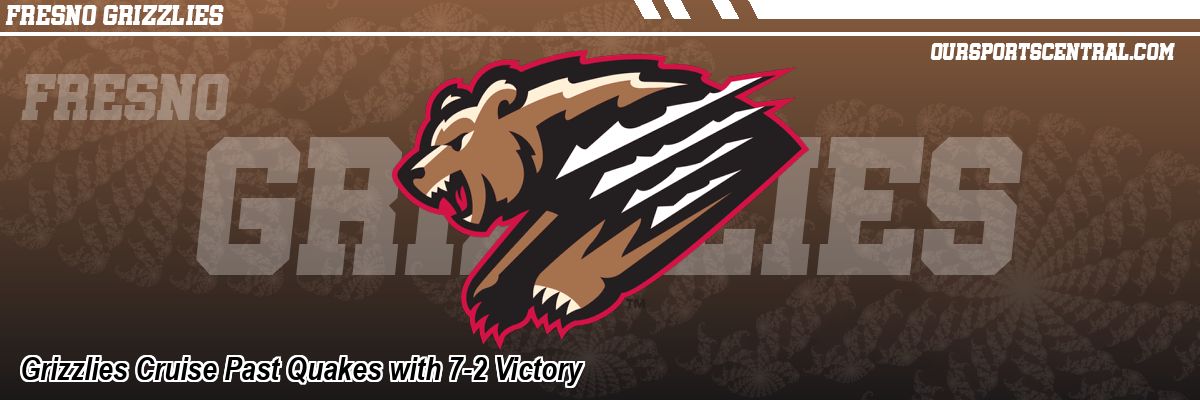 Grizzlies Cruise Past Quakes with 7-2 Victory
