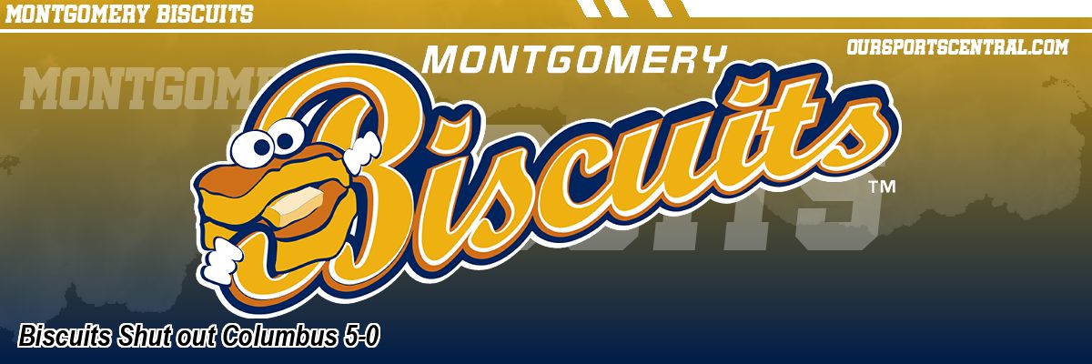 Biscuits Shut out Columbus 5-0