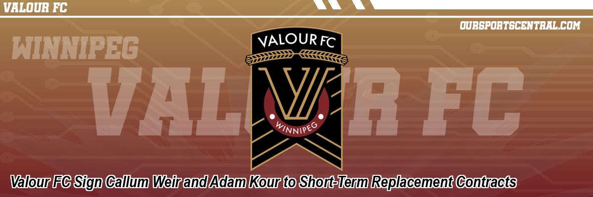Valour FC Sign Callum Weir and Adam Kour to Short-Term Replacement Contracts
