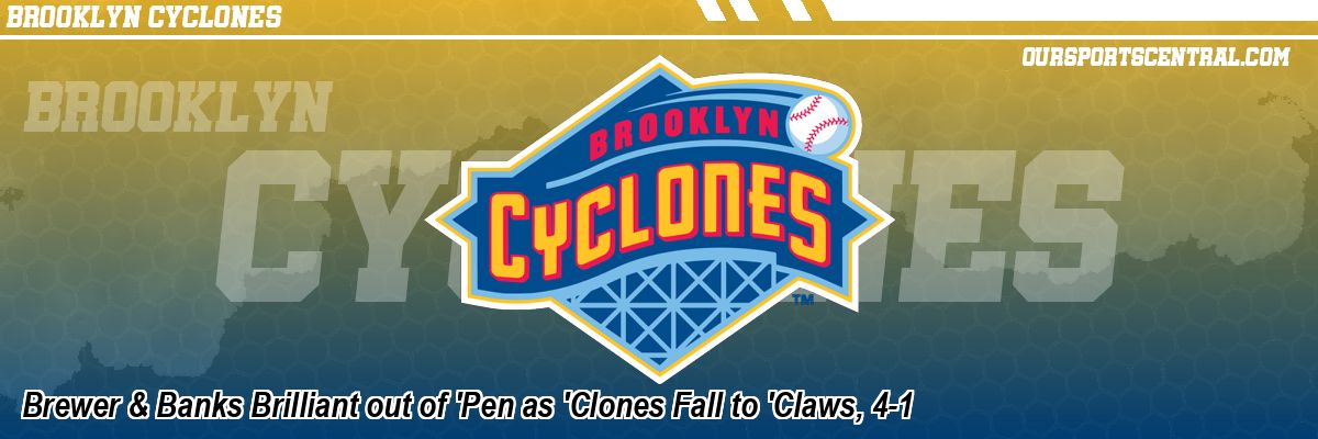 Brewer & Banks Brilliant out of 'Pen as 'Clones Fall to 'Claws, 4-1