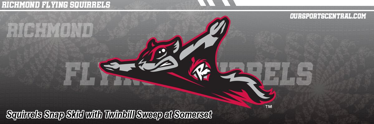 Squirrels Snap Skid with Twinbill Sweep at Somerset