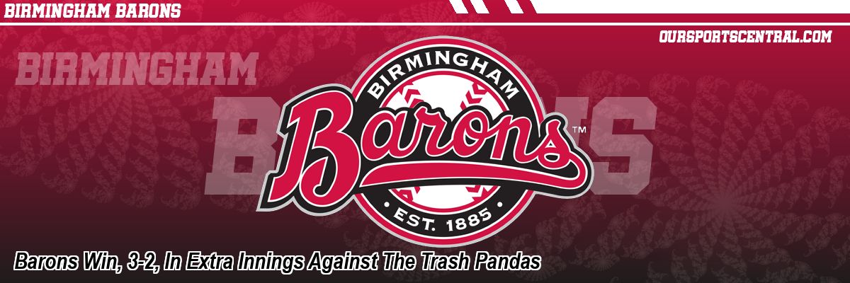 Barons Win, 3-2, In Extra Innings Against The Trash Pandas
