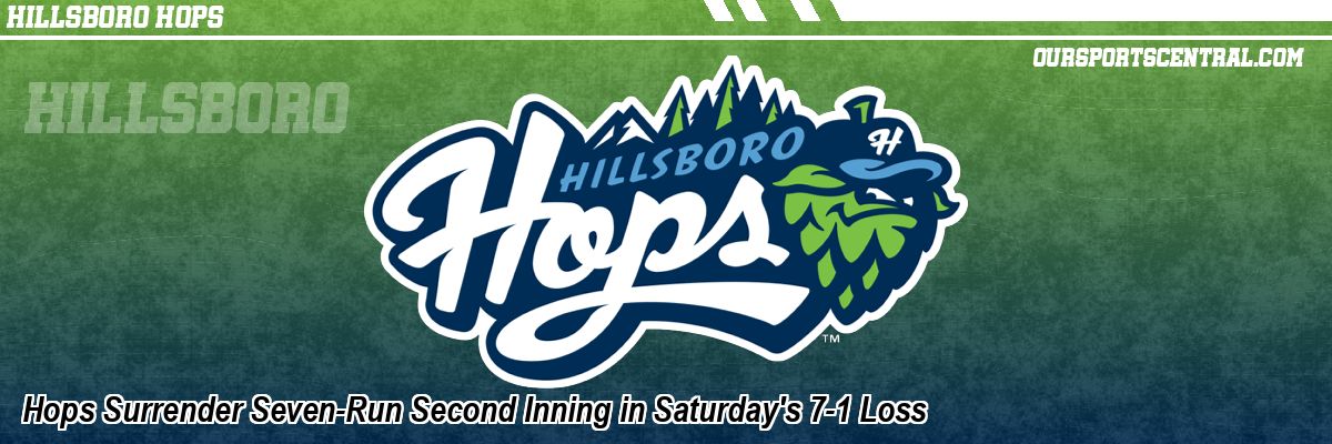 Hops Surrender Seven-Run Second Inning in Saturday's 7-1 Loss