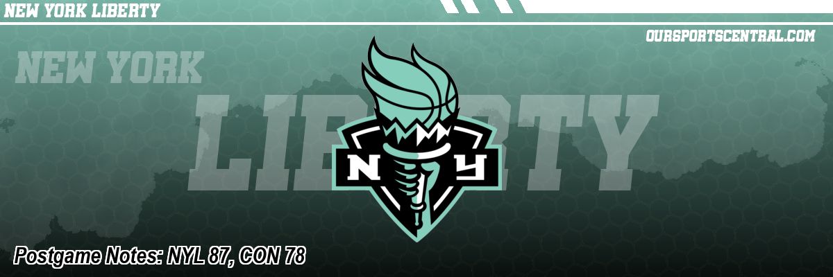 Postgame Notes: NYL 87, CON 78