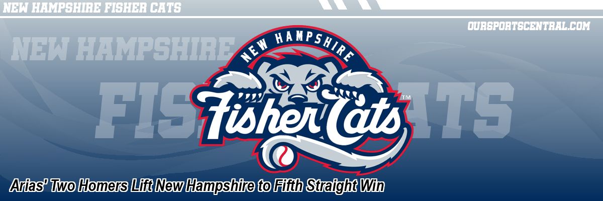 Arias' Two Homers Lift New Hampshire to Fifth Straight Win