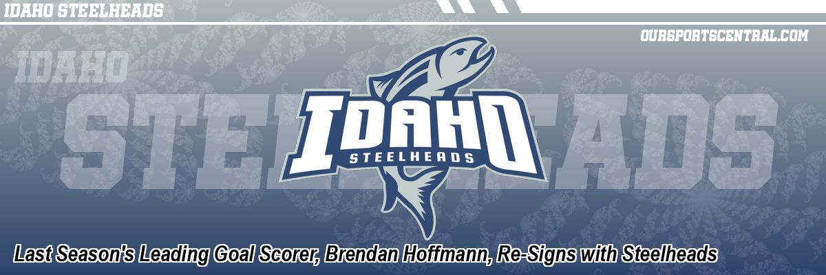 Last Season's Leading Goal Scorer, Brendan Hoffmann, Re-Signs with Steelheads