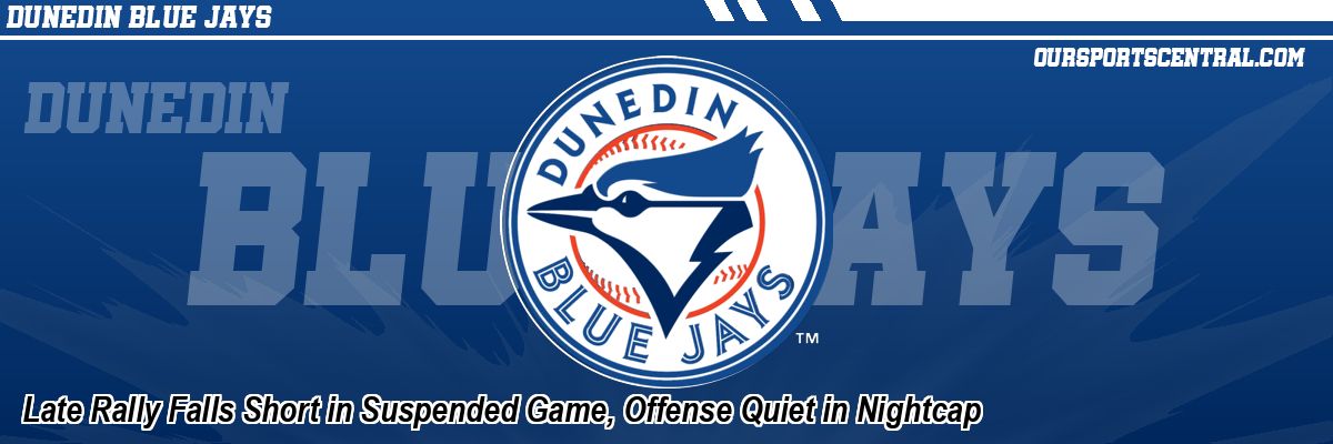Late Rally Falls Short in Suspended Game, Offense Quiet in Nightcap