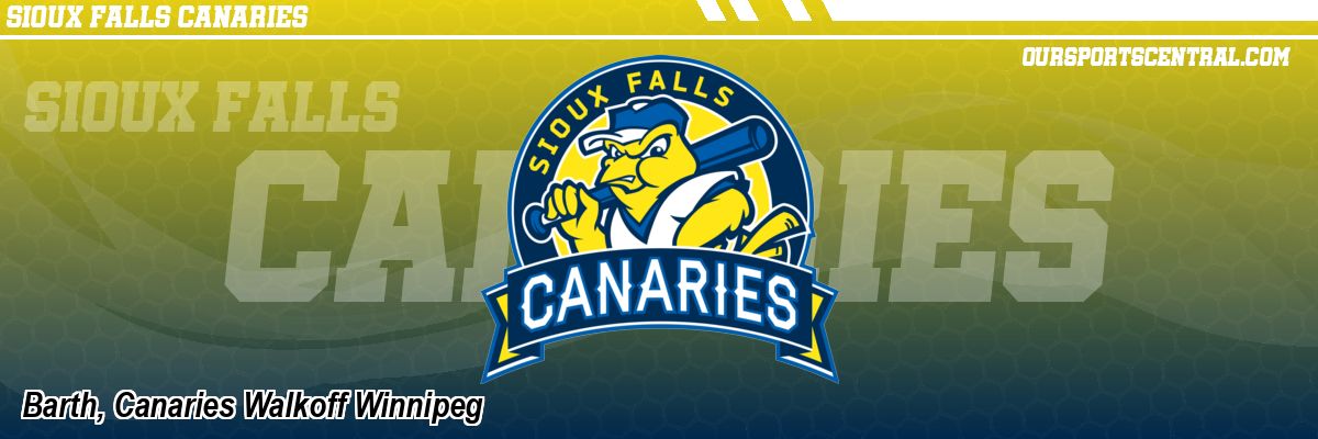 Barth, Canaries Walkoff Winnipeg