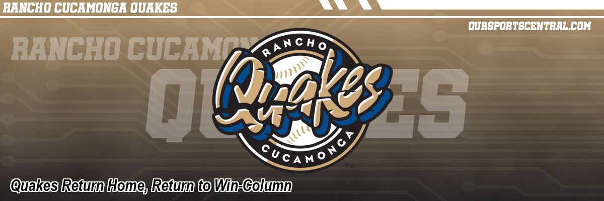Quakes Return Home, Return to Win-Column