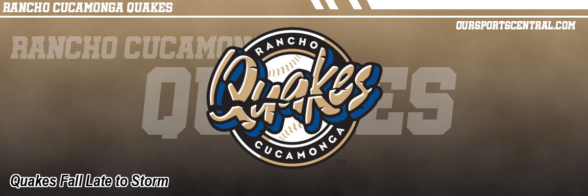 Quakes Fall Late to Storm