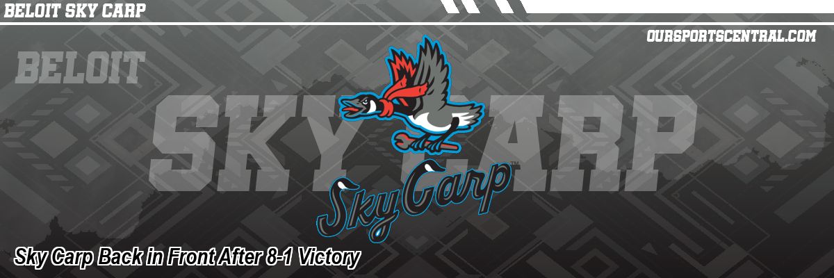 Sky Carp Back in Front After 8-1 Victory