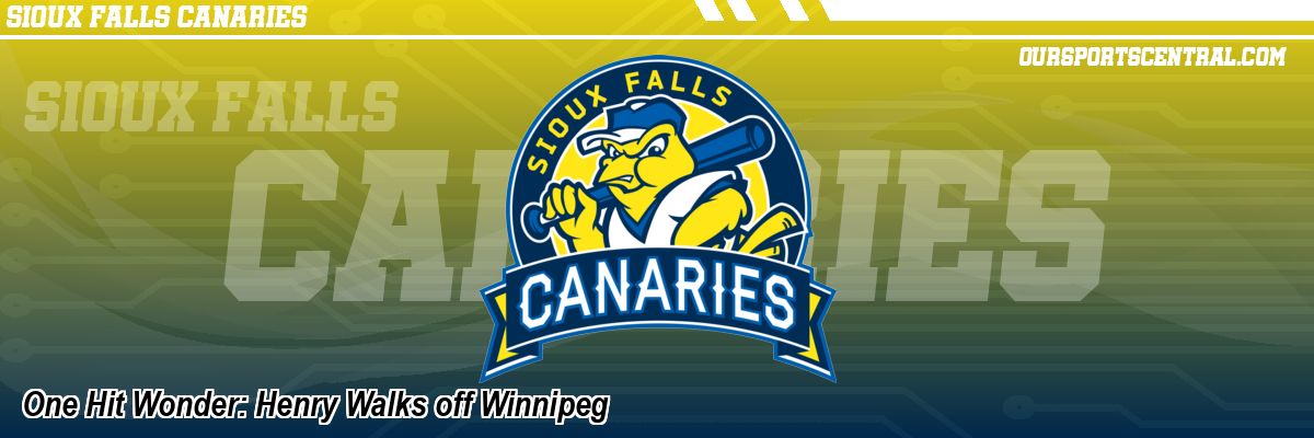 One Hit Wonder: Henry Walks off Winnipeg