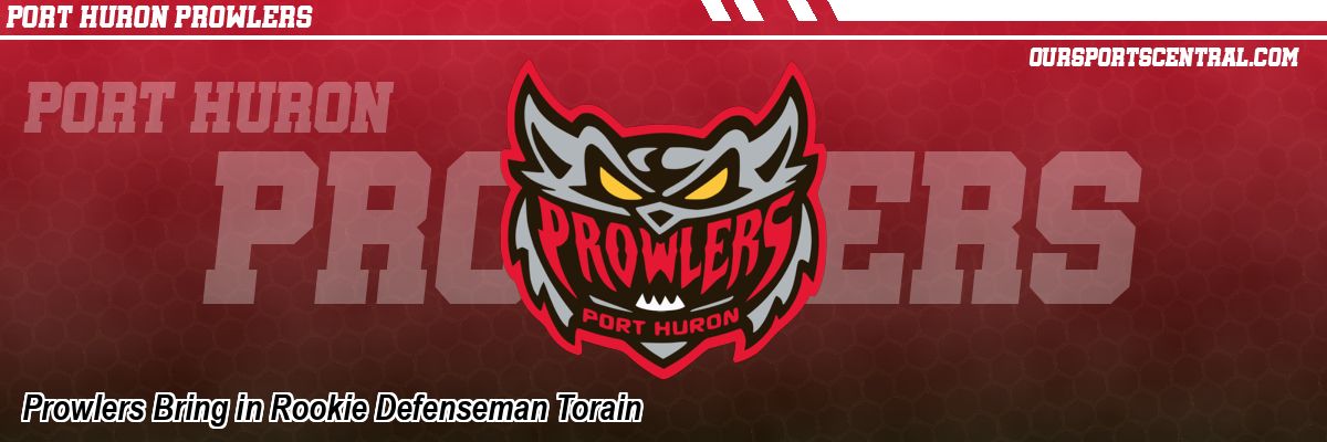 Prowlers Bring in Rookie Defenseman Torain