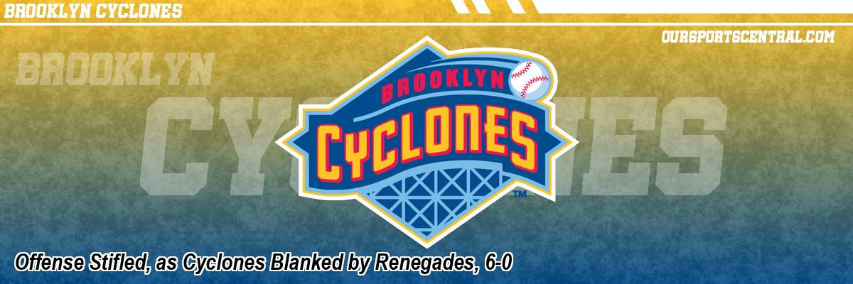 Offense Stifled, as Cyclones Blanked by Renegades, 6-0
