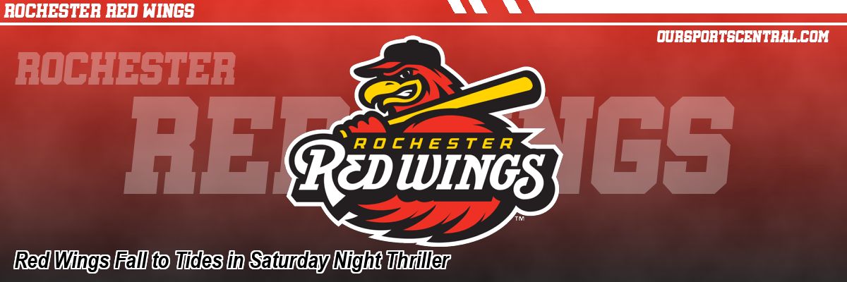 Red Wings Fall to Tides in Saturday Night Thriller