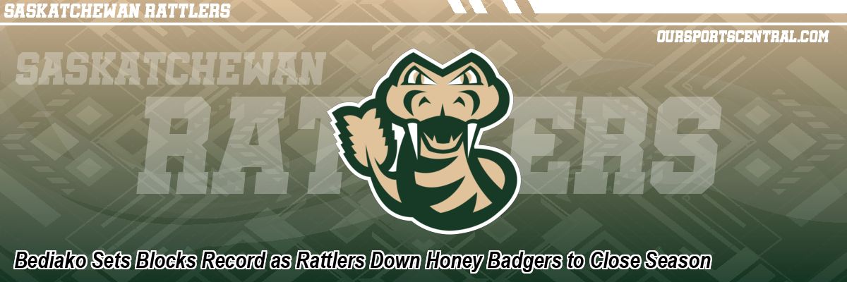 Bediako Sets Blocks Record as Rattlers Down Honey Badgers to Close Season