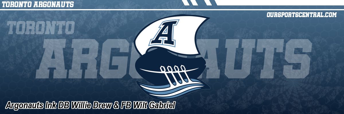 Argonauts Ink DB Willie Drew & FB Wilt Gabriel