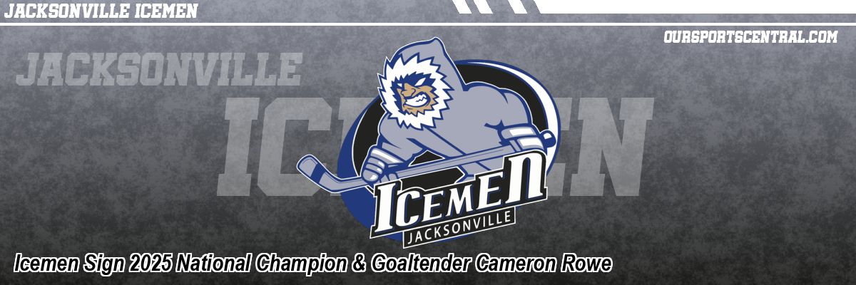 Icemen Sign 2025 National Champion & Goaltender Cameron Rowe