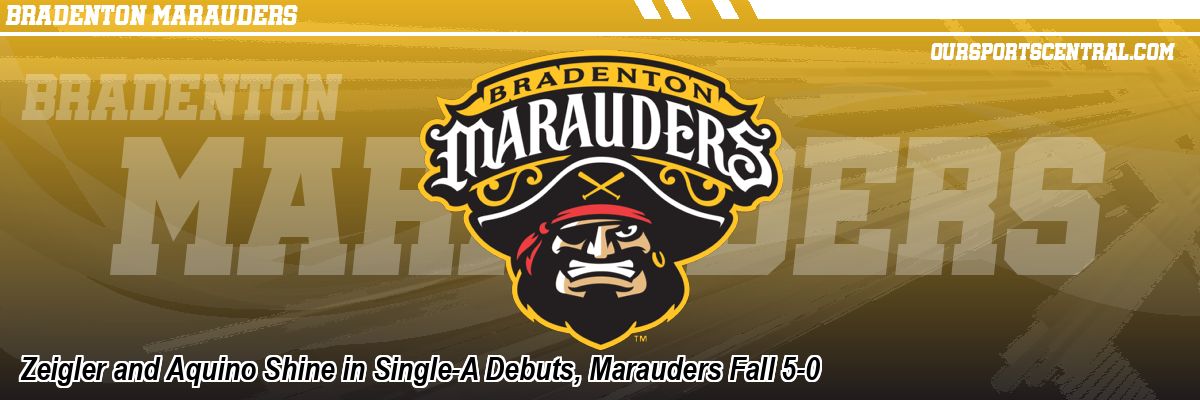 Zeigler and Aquino Shine in Single-A Debuts, Marauders Fall 5-0