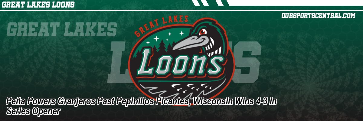Peña Powers Granjeros Past Pepinillos Picantes, Wisconsin Wins 4-3 in Series Opener